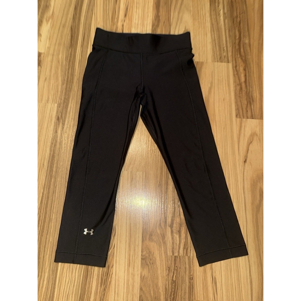 Under Armour Women's Sz S‎ Cropped Yoga Tights Spandex Compression Pants Capri